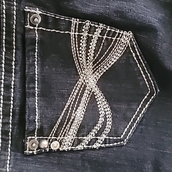 Like New ROZ&ALI Jeans Size 8 R - Picture 5 of 6